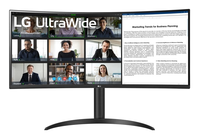 LG 34WR55QK-B.AEU UltraWide 34inch VA QHD 21:9 100Hz 300cd/m2 5ms HDMI DP USB-C