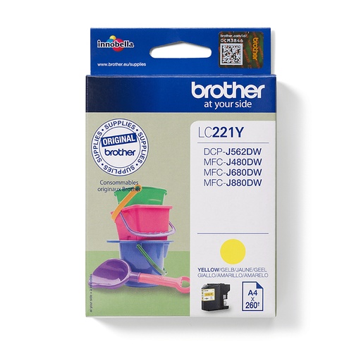 Brother Inktpatroon LC-221YBP