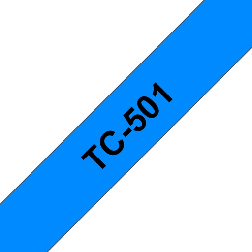 P-Touch TC-501 black on blue 12mm