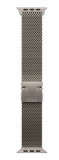 49mm Natural Titanium Milanese Loop - Medium